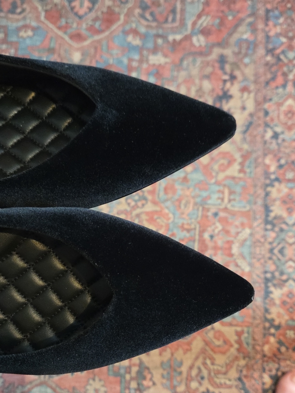 Birdies The Goldfinch 15 Black Velvet Flats Size 9.5 - Picture 6 of 9